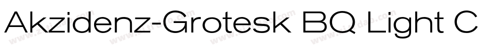 Akzidenz-Grotesk BQ Light Conde字体转换